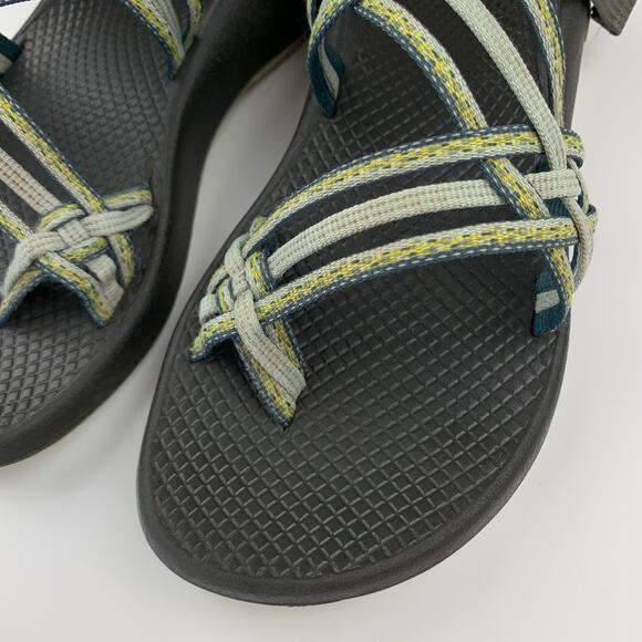Chaco ZX/3 Sandals Strappy Toe Loop Green Outdoor Women’s 8 - Picture 3 of 10